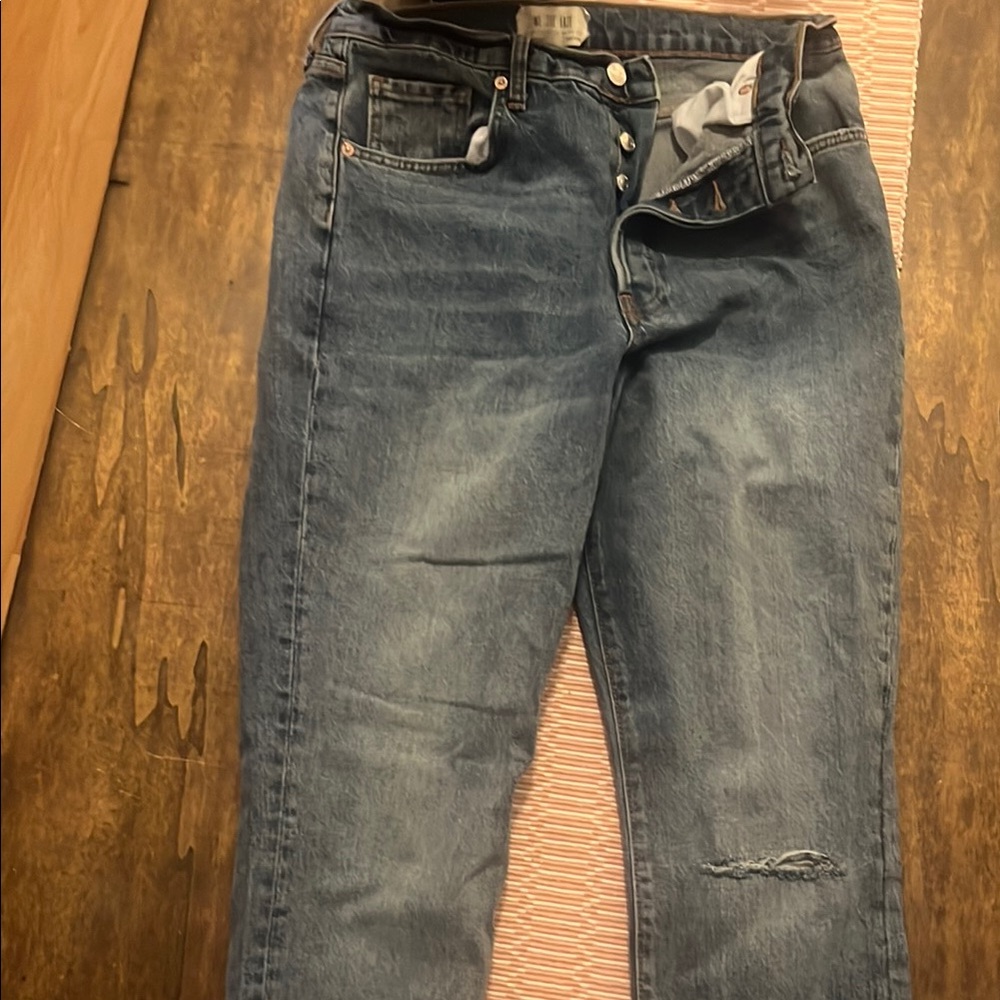 Free people Blue Boyfriend Jeans